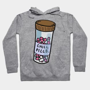 Chill Pills / Funny Illustration Design Hoodie